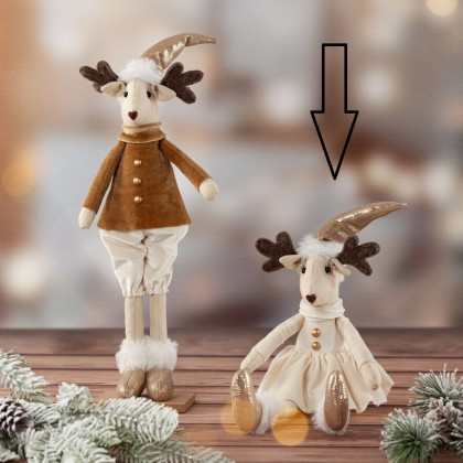 Vianočná dekoračná figúrka soba 26 cm